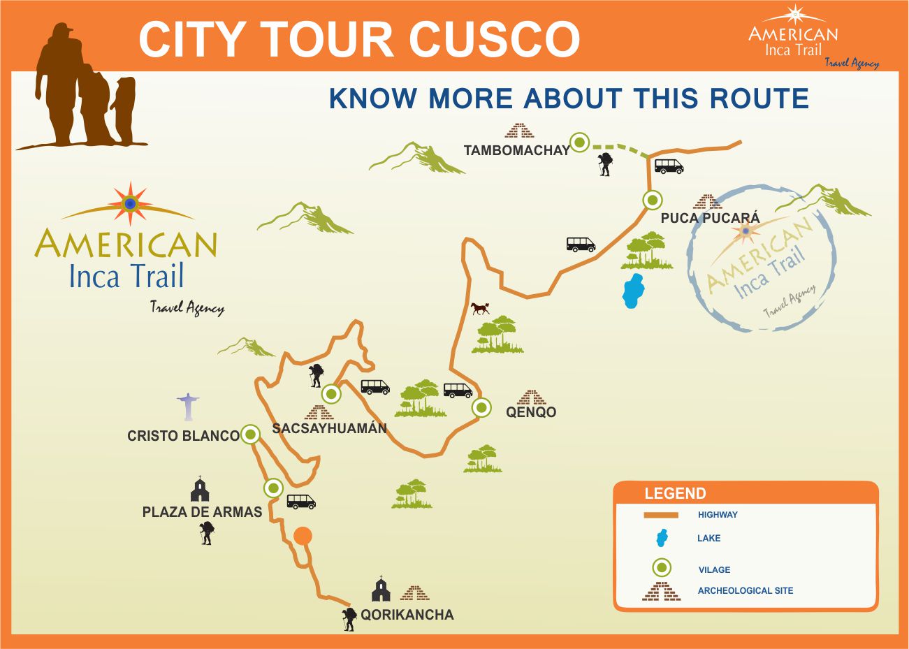 CUSCO CITY TOUR map