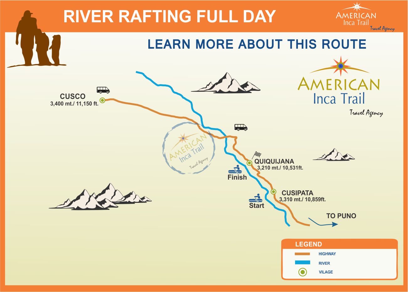 URUBAMBA RIVER RAFTING FULLDAY map