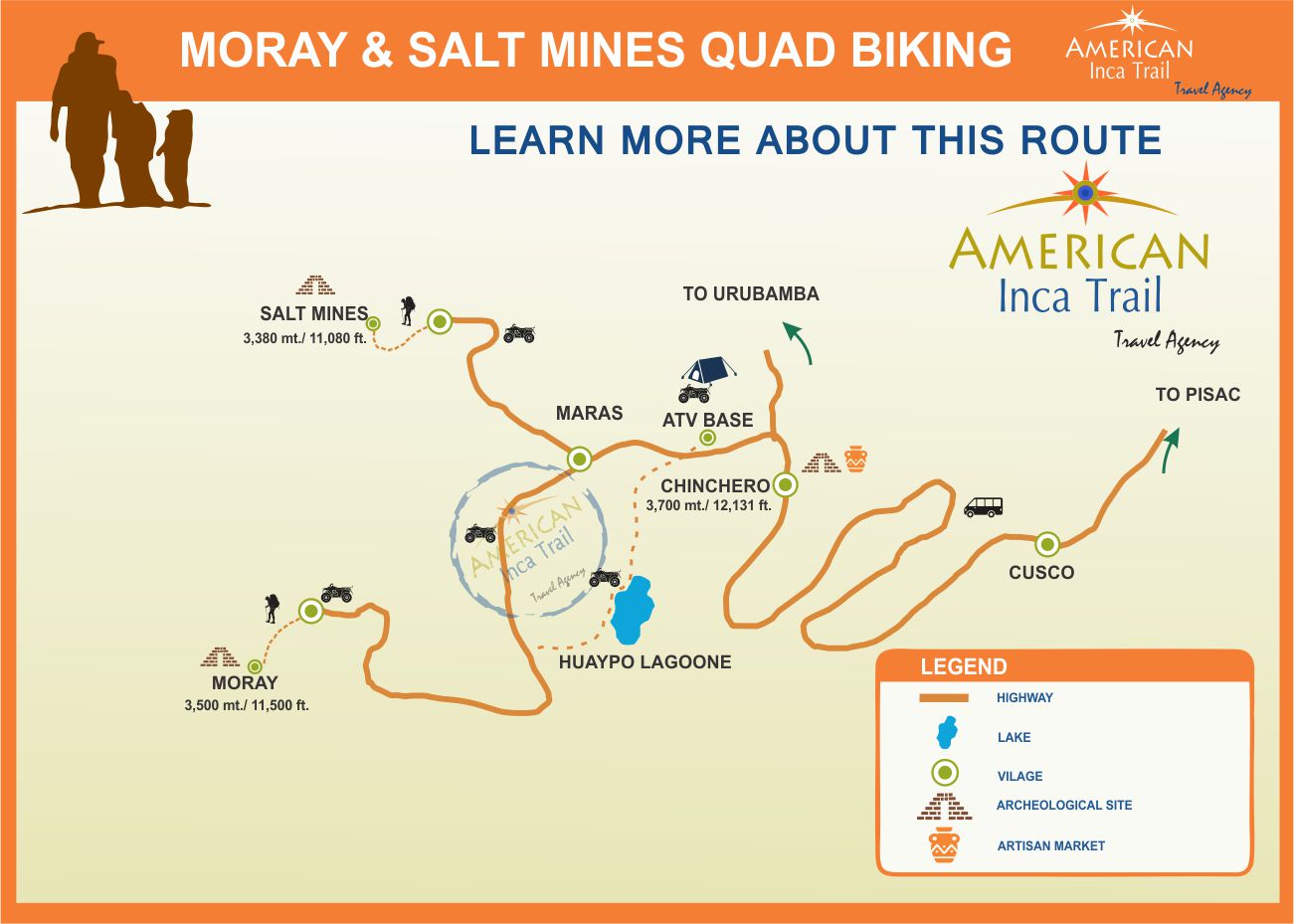 ATV TOUR TO MORAY & SALT MINES map