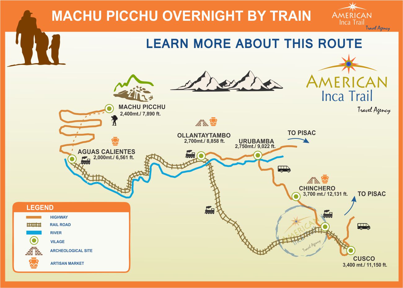 MACHU PICCHU BY TRAIN 2D/1N map