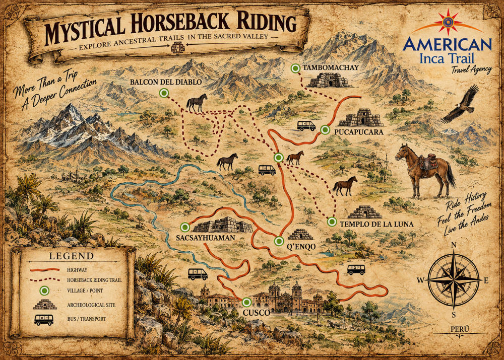 Mystical Horseback Riding map