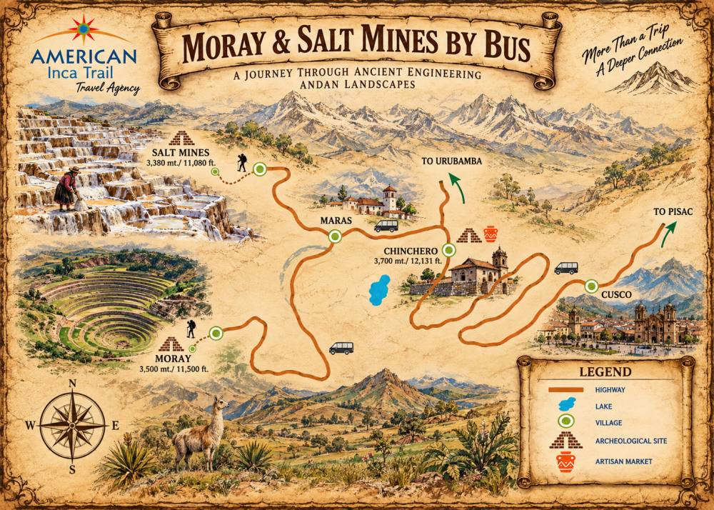MORAY & SALT MINES BUS TOUR map