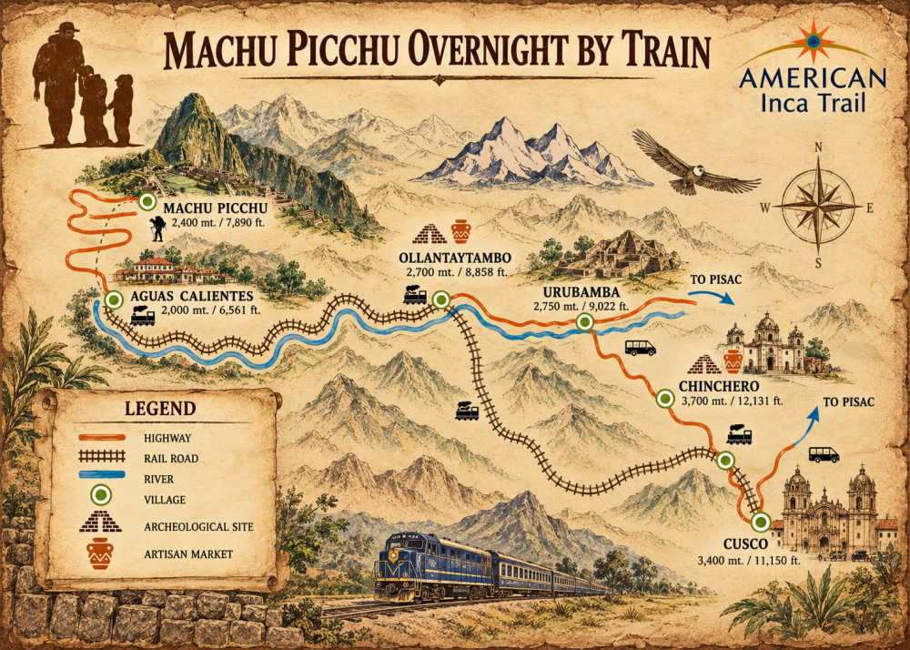 MACHU PICCHU BY TRAIN 2D/1N map